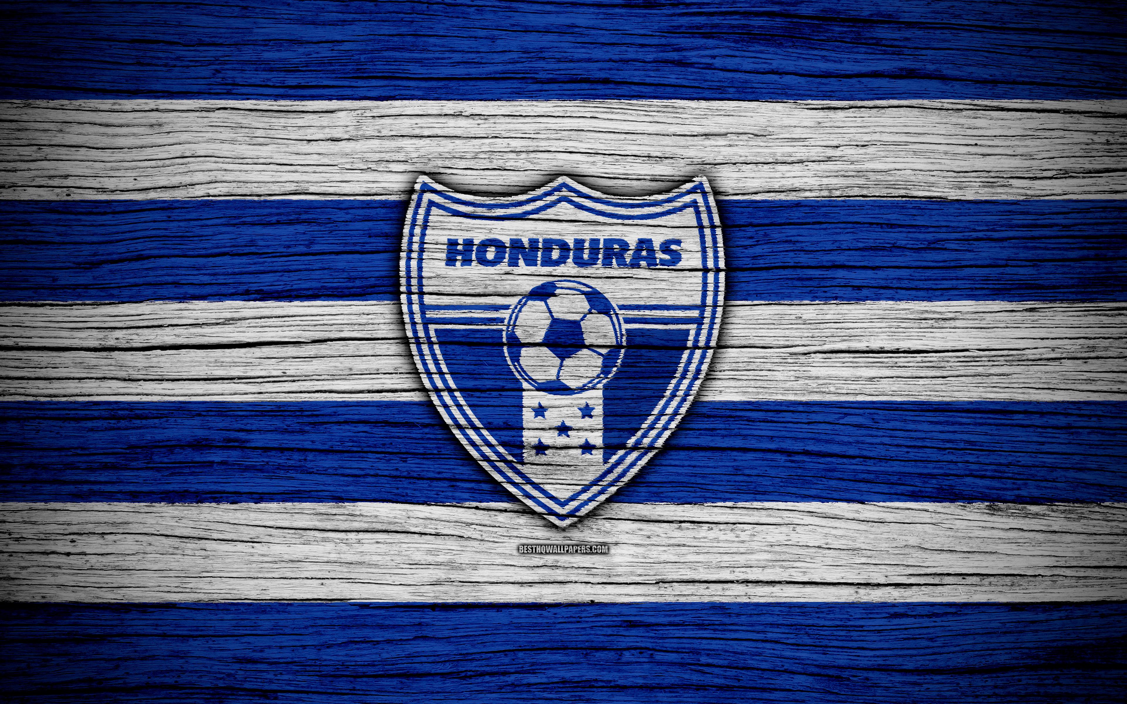Download wallpaper 4k, Honduras national football team, logo, North