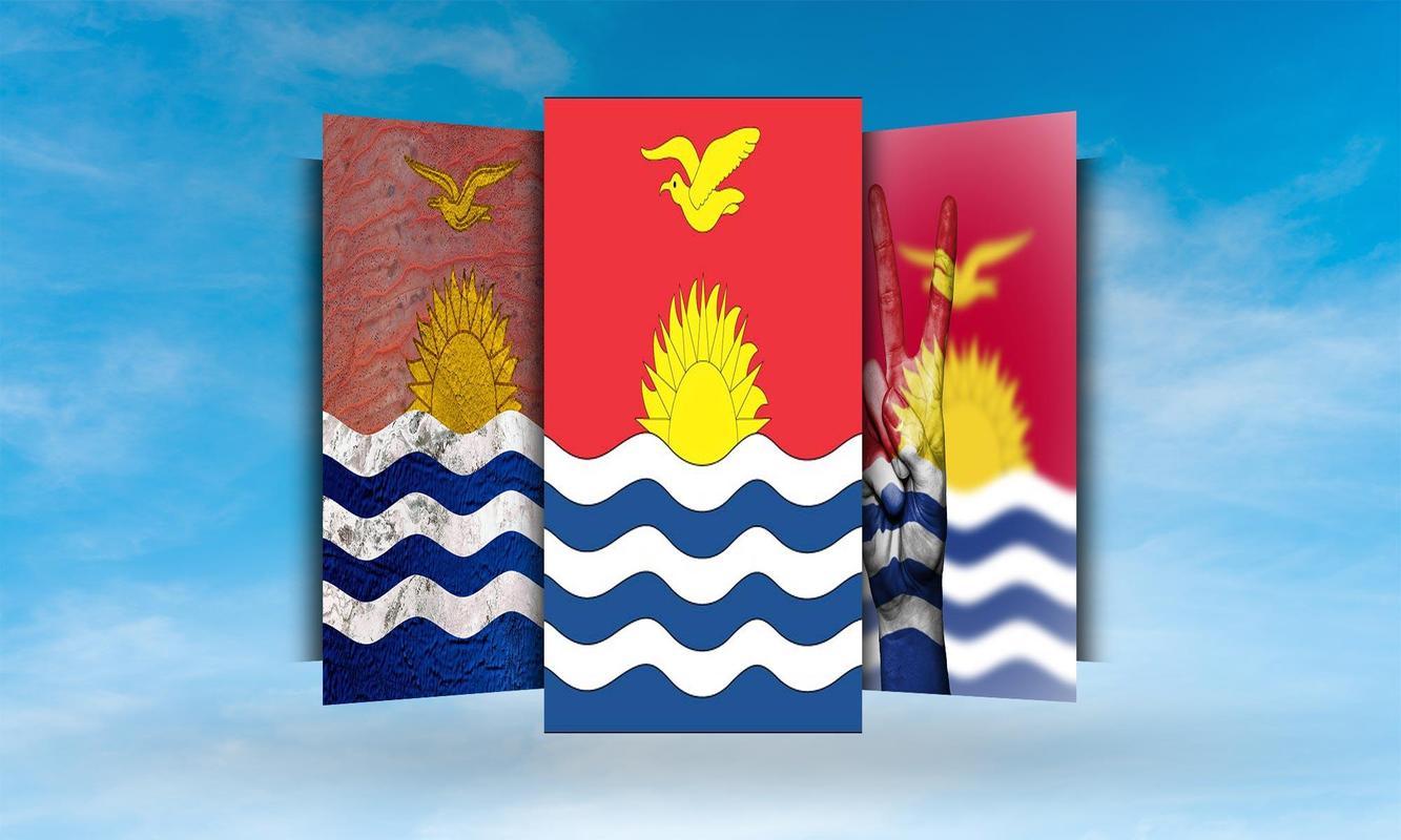 Kiribati Flag Wallpaper for Android