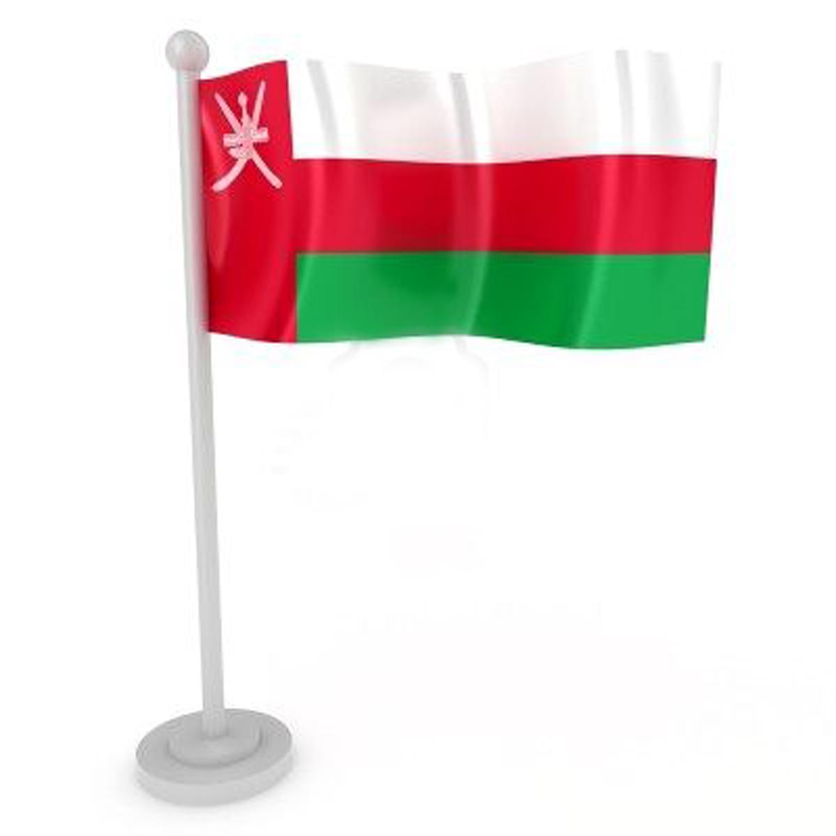 Graphics Wallpaper Flag Of Oman, Omani National Flag In Graphic
