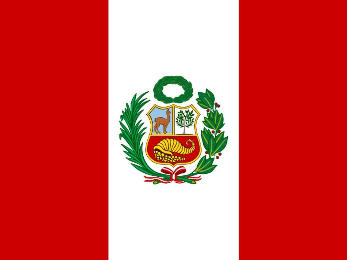 The Peru flag is red and white which symbolizes peace and honestly