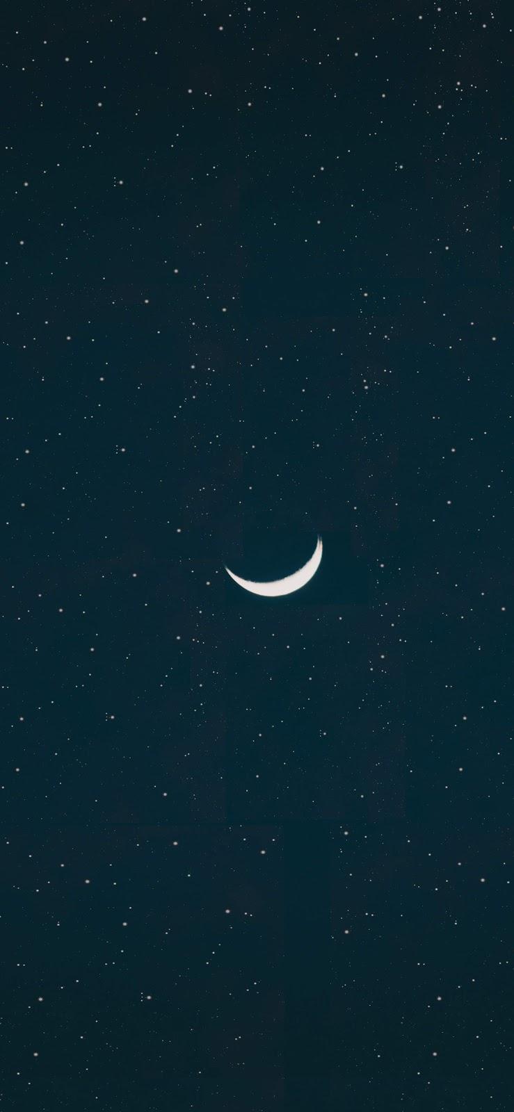 crescent moon wallpaper iphone x