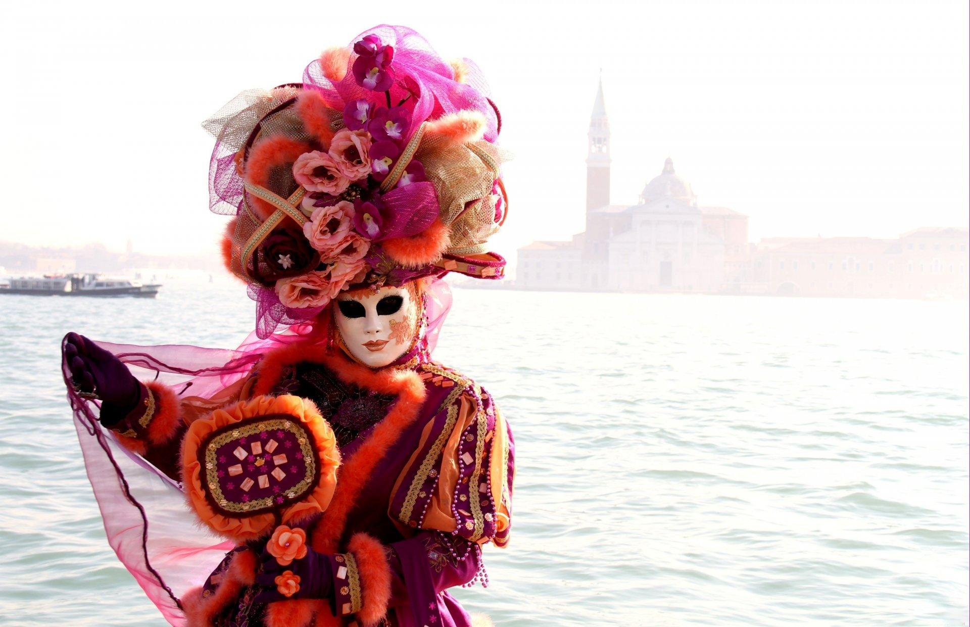 venice mask dress carnival HD wallpaper