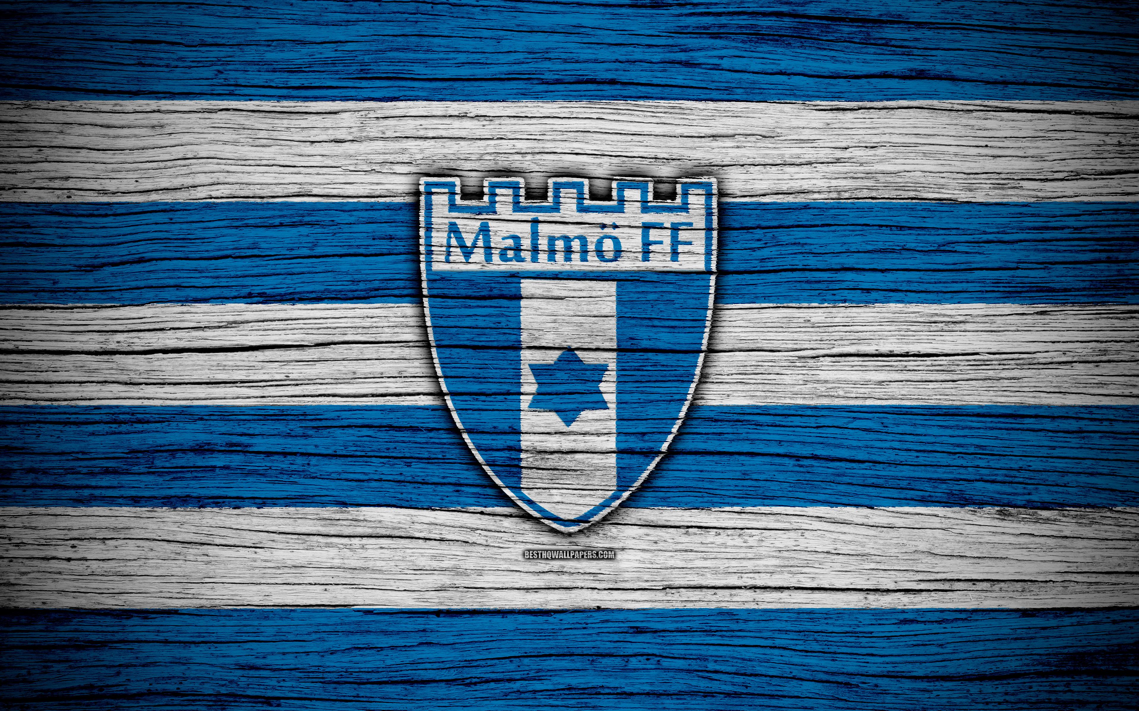 Download wallpaper Malmo FC, 4k, Allsvenskan, soccer, football club
