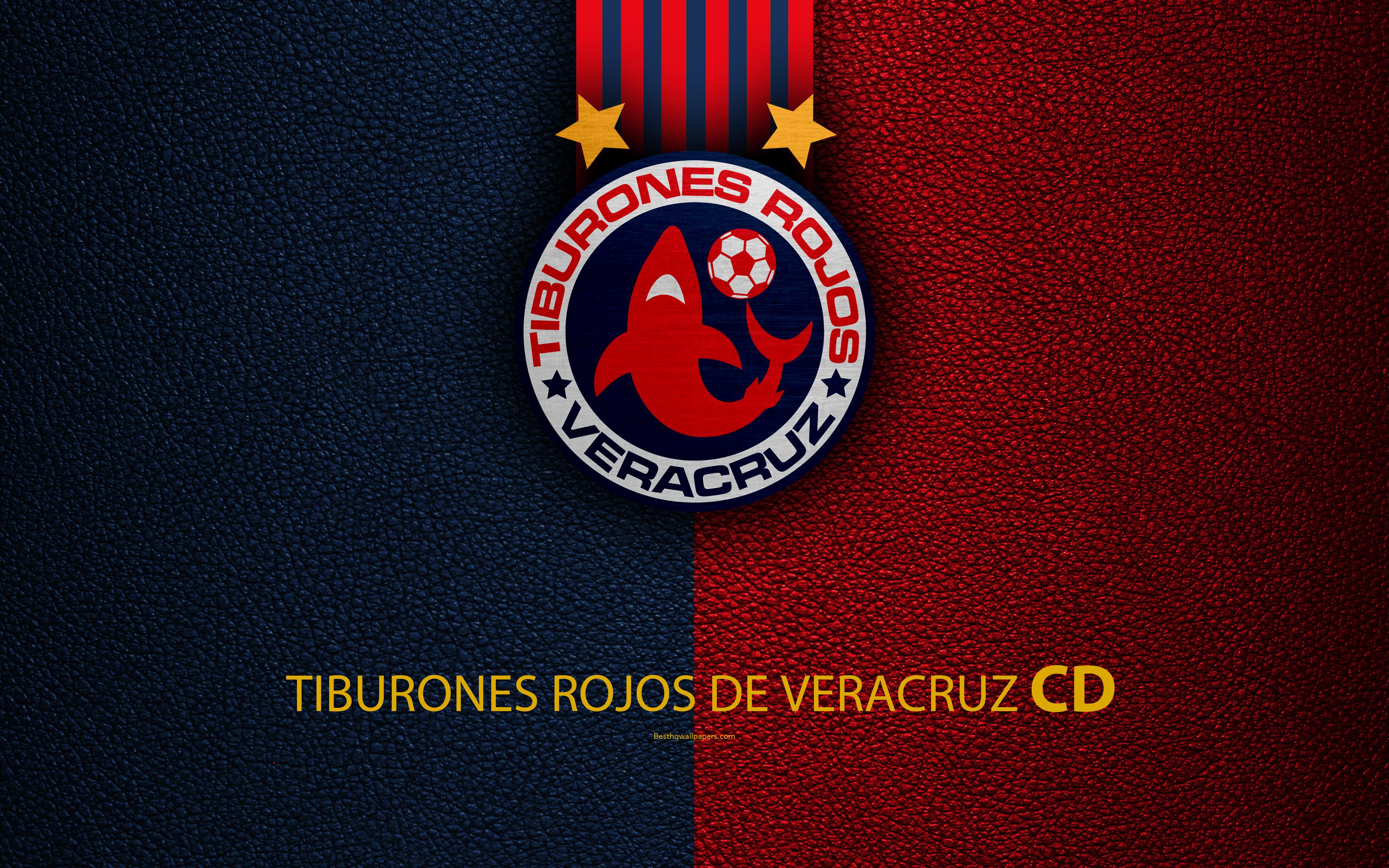 Download wallpaper Veracruz FC, CD Tiburones Rojos de Veracruz, 4k