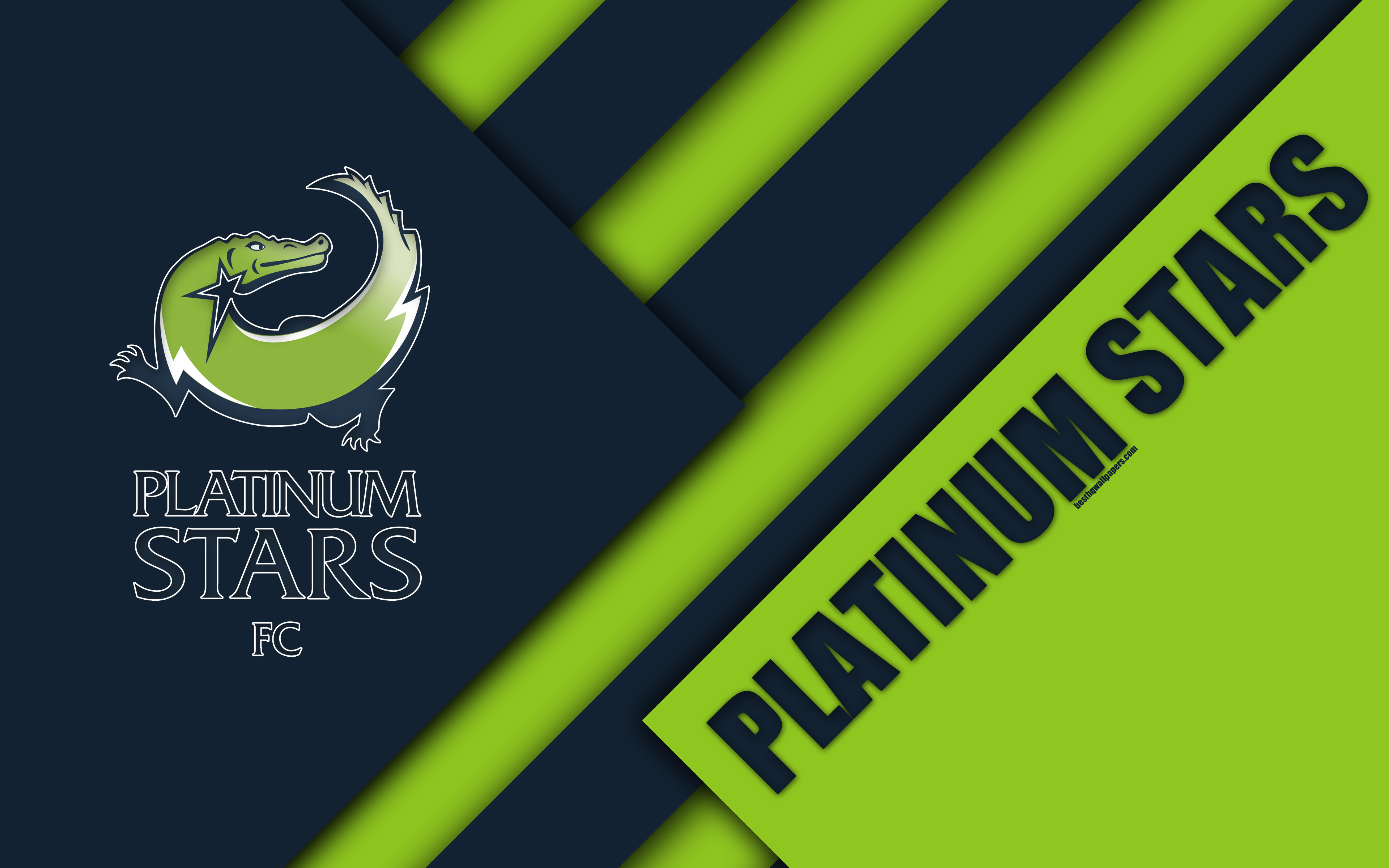 Download wallpaper Platinum Stars FC, 4k, South African Football