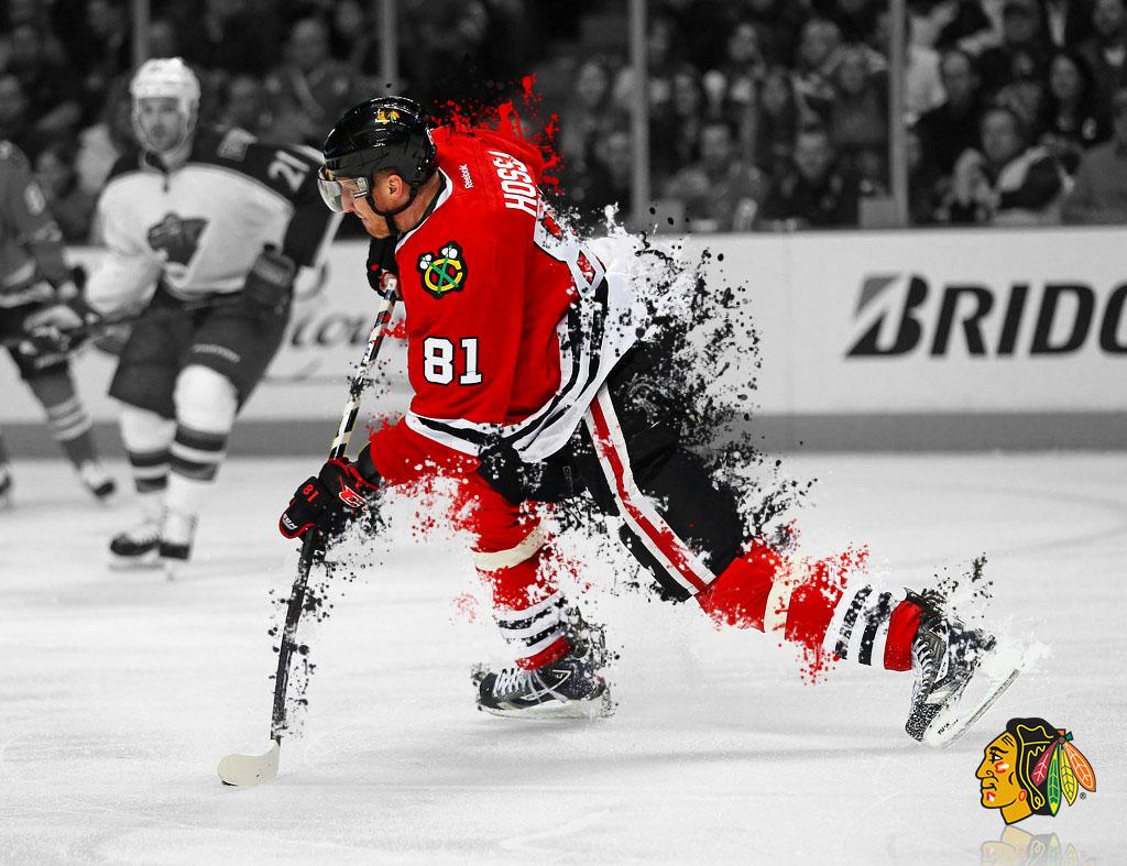 I dabble in Photohop; here's a Hossa wallpaper I made