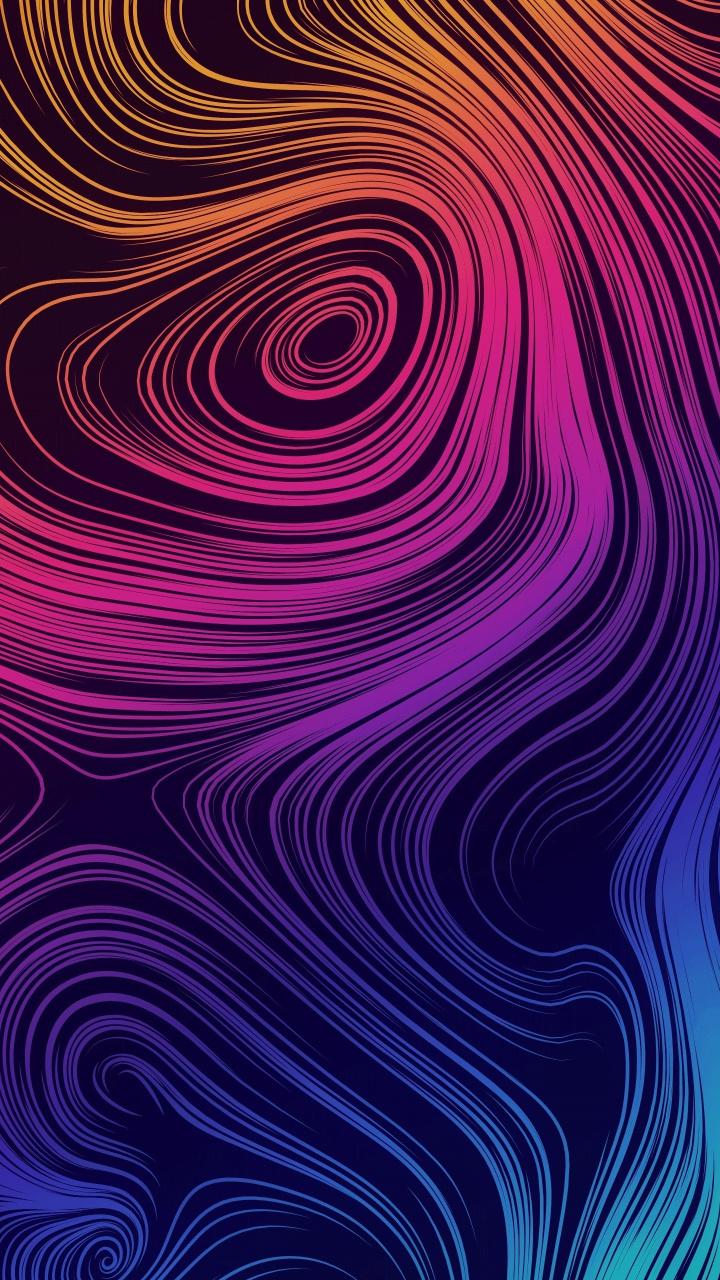 Download 720x1280 wallpaper abstract, pattern, curvy lines, samsung