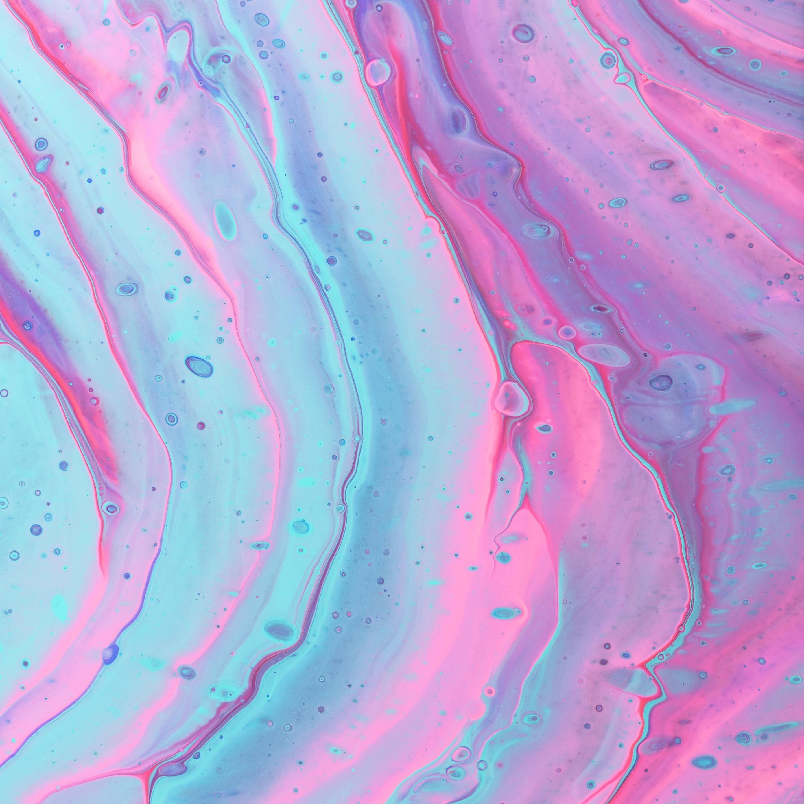 Download wallpaper 2780x2780 paint, stains, pink, blue ipad air