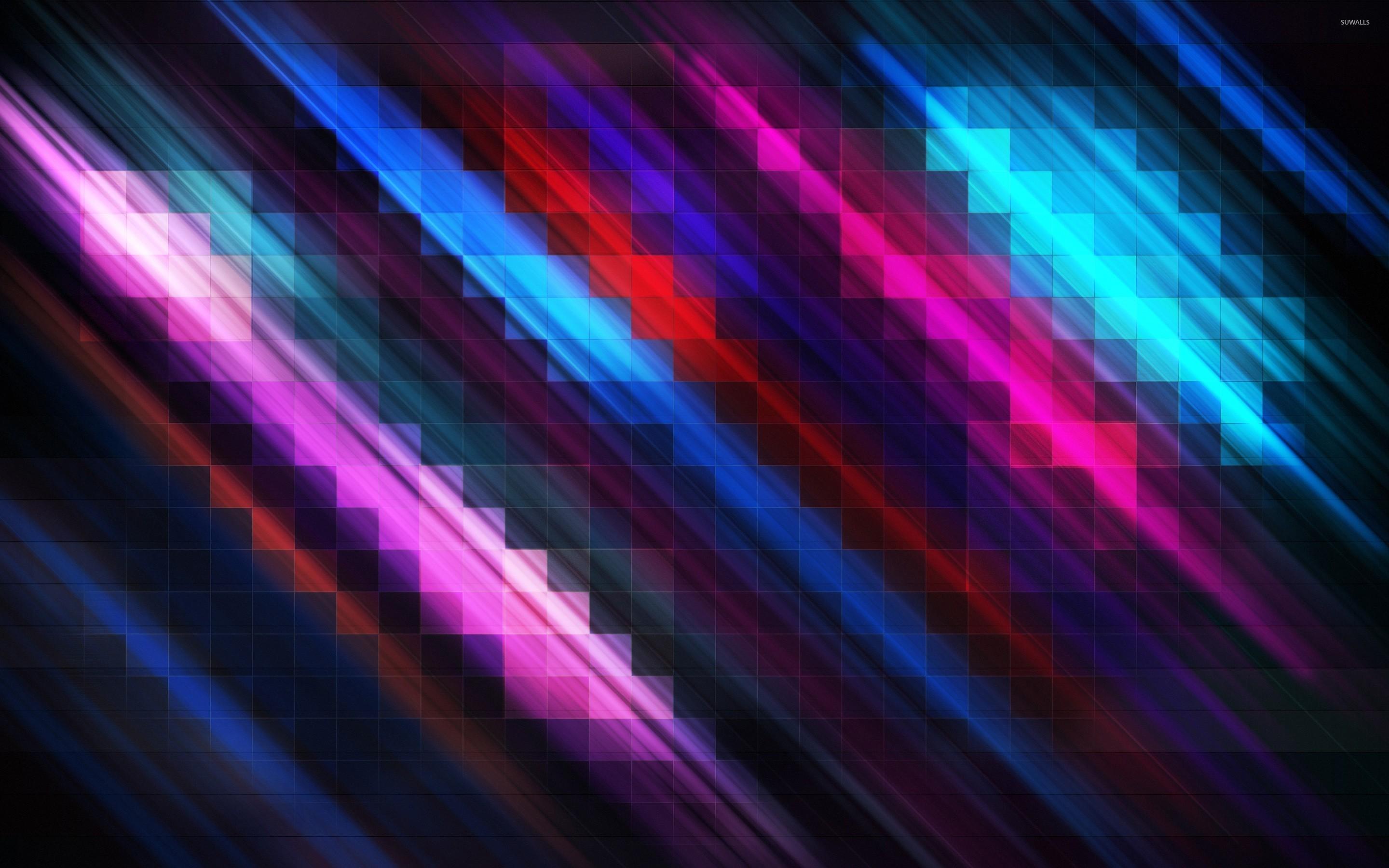 Multicolored squares and lines wallpaper wallpaper