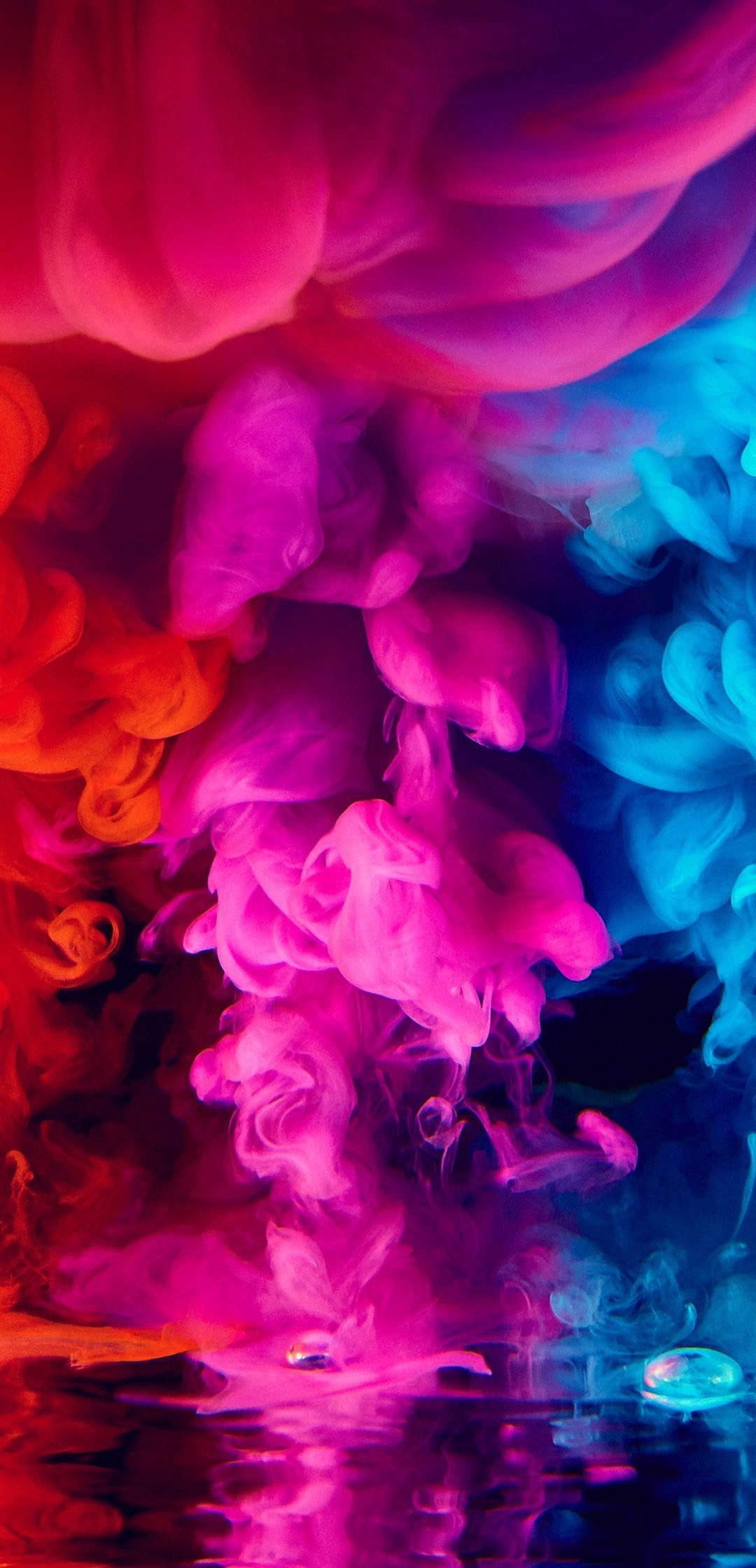 Download 1080x2240 Colorful Smoke, Digital Art Wallpaper for Huawei