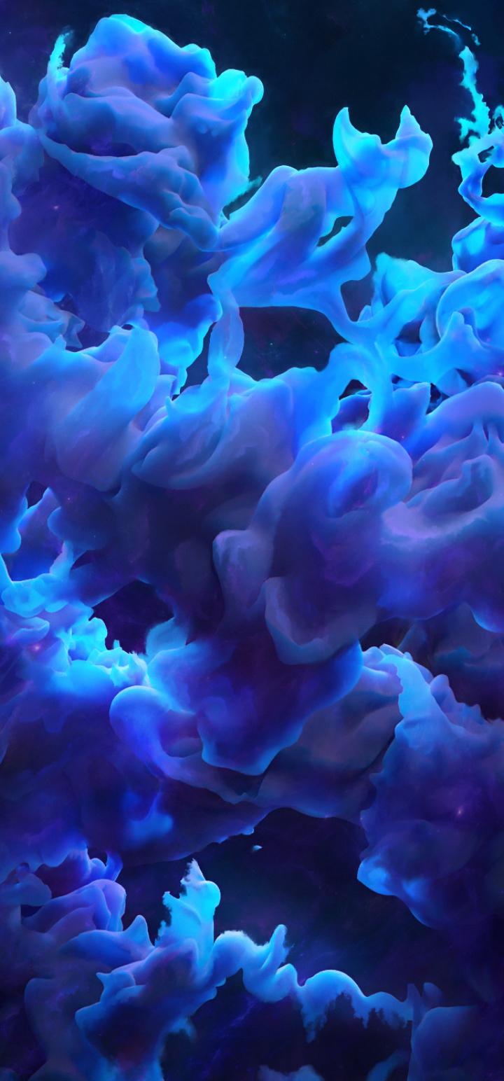 Blue Clouds Symphony 720x1544 Resolution Wallpaper, HD