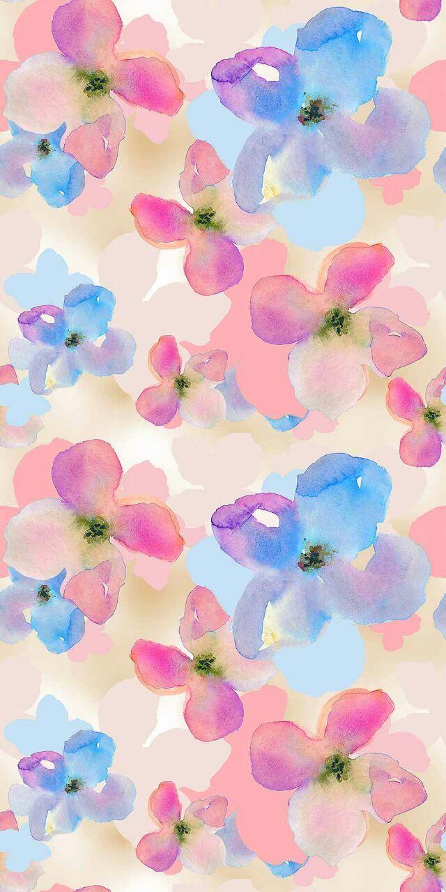 Watercolor Flowers iPhone Wallpaper Luna PanPins #wallpaper