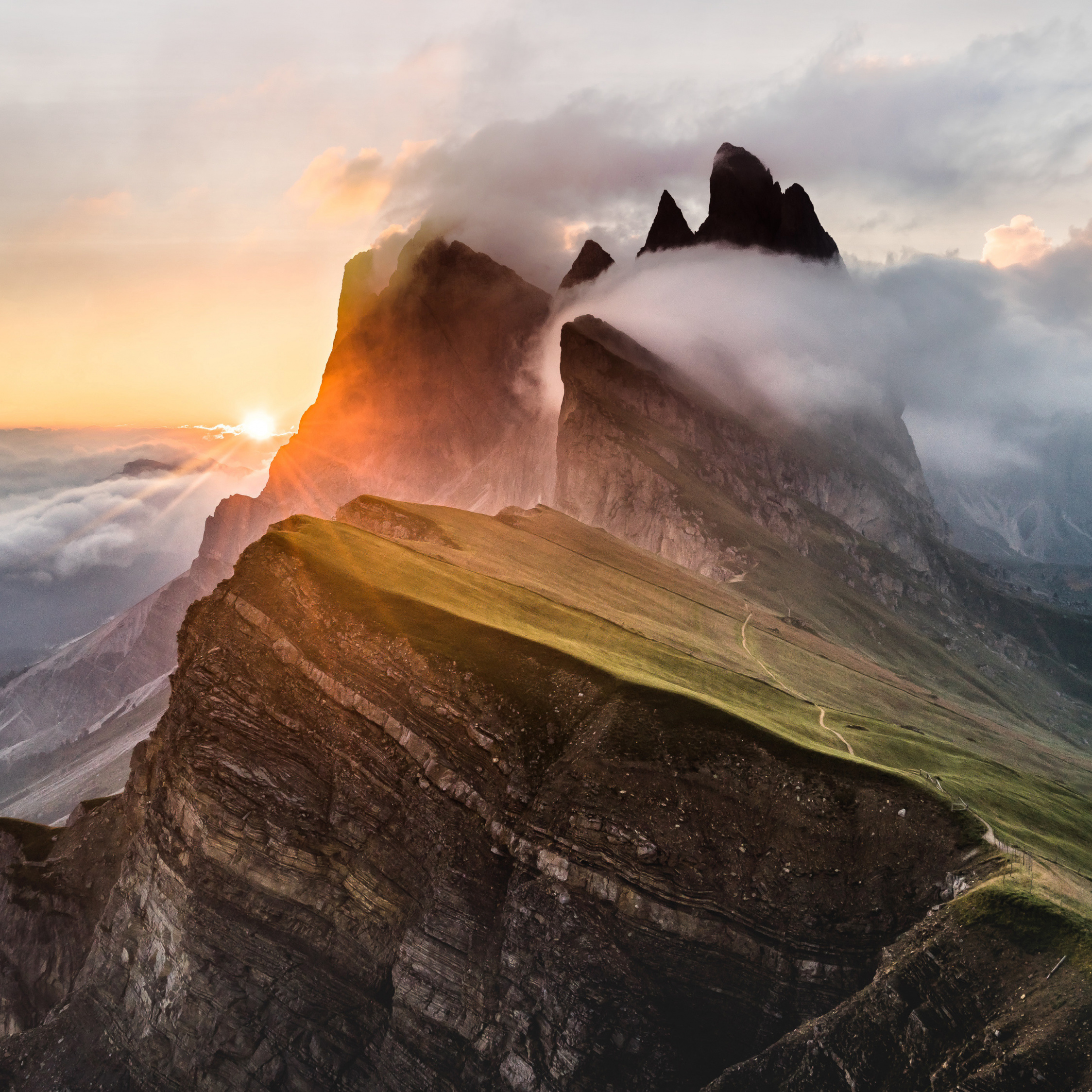 Mountain Lake Dolomites Italy Wallpapers Wallpaper Cave