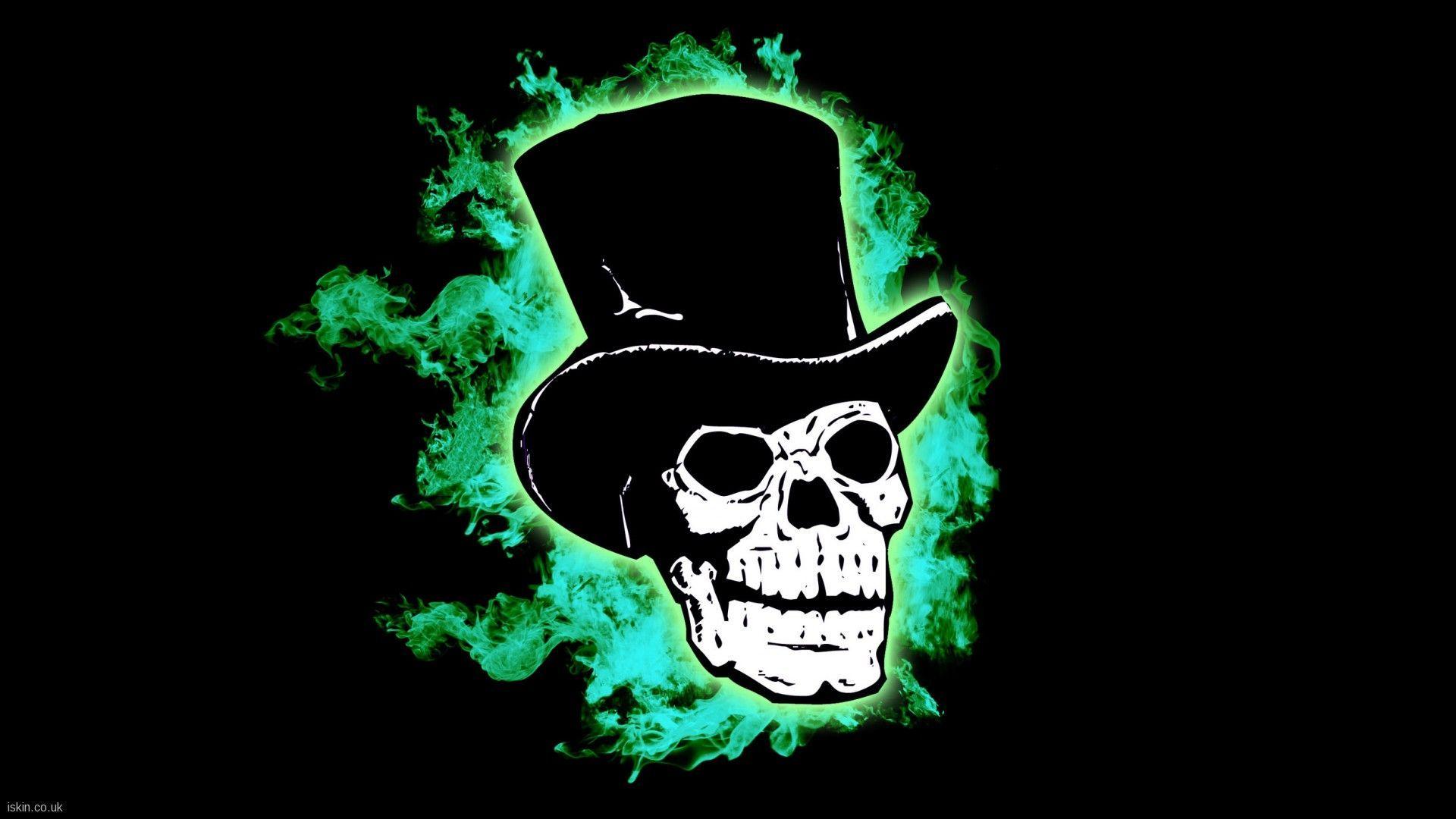 Flaming Skull DJ Wallpapers Wallpaper Cave