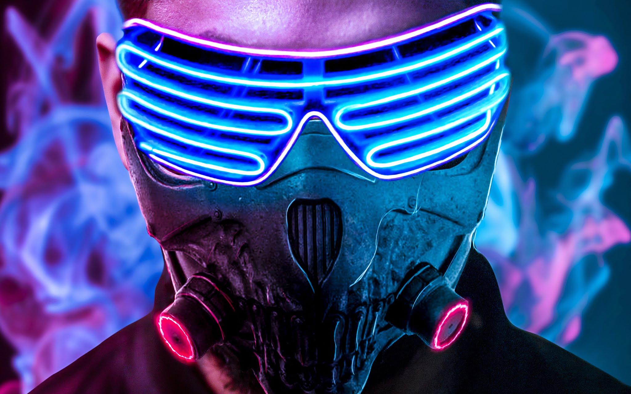 Neon Masks Wallpapers Wallpaper Cave