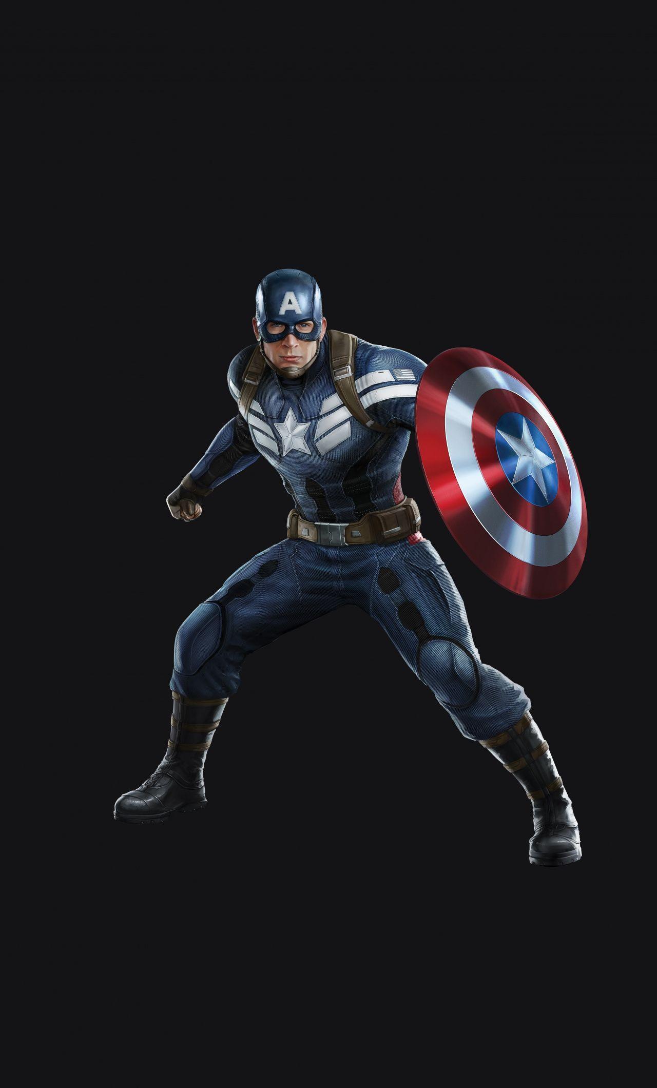 Captain America Minimal Wallpapers Wallpaper Cave