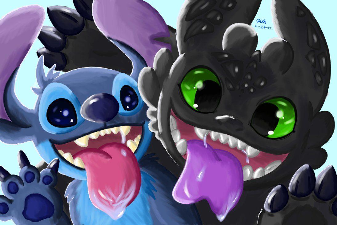 Stitch And Toothless Wallpapers Wallpaper Cave