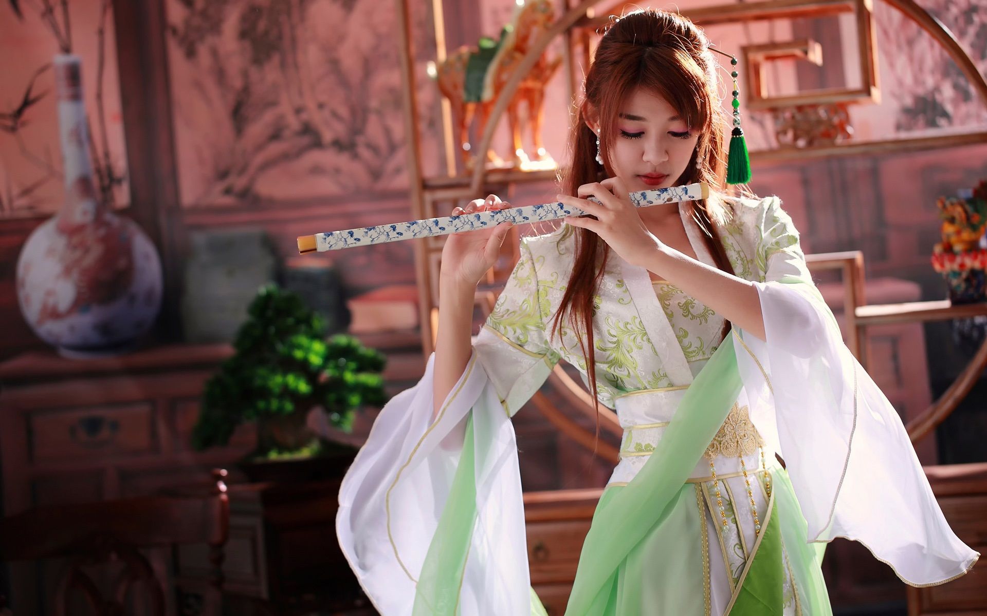 Very cute chinese music teacher images