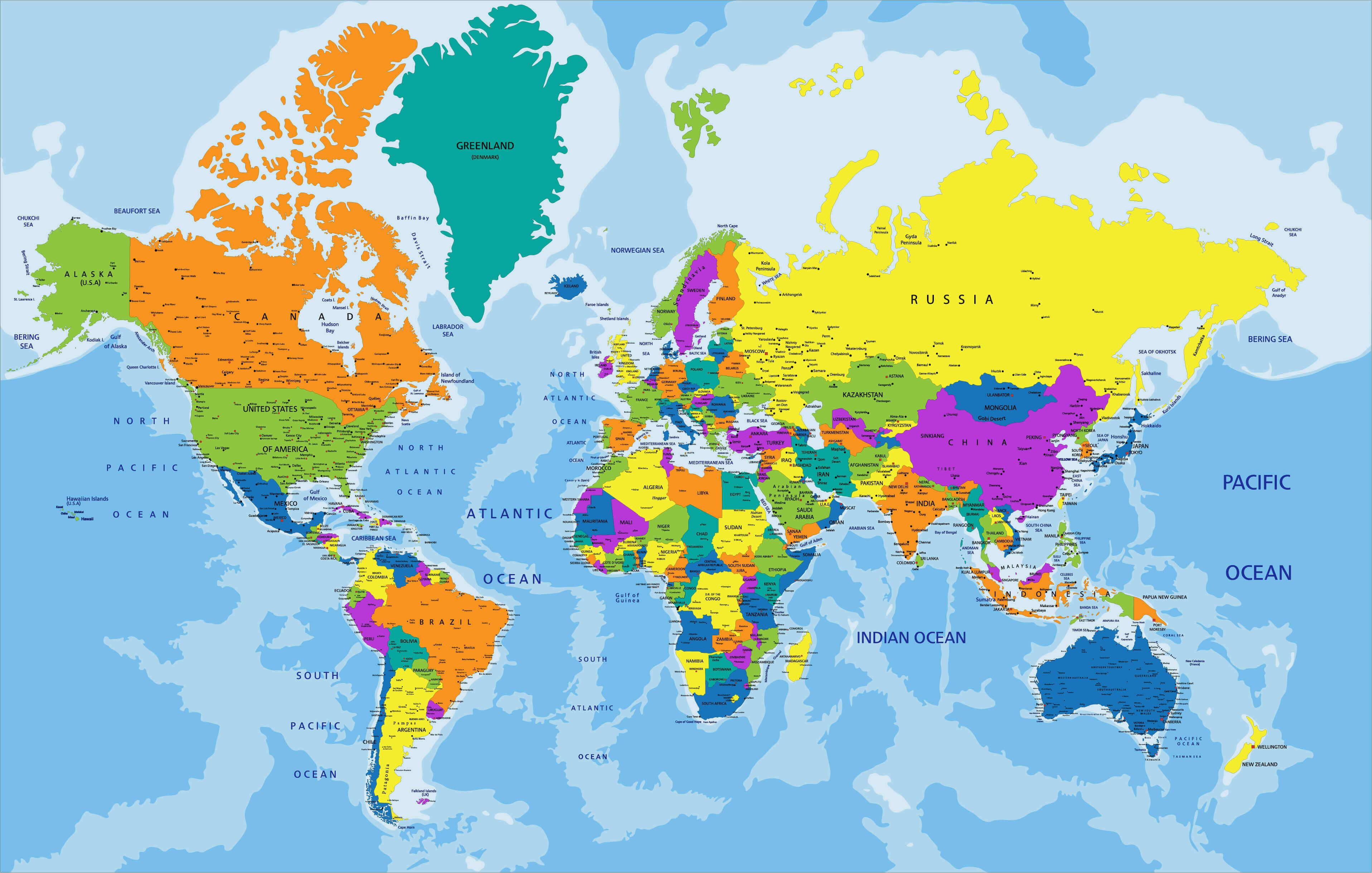 World Political Map Mappa Del Mondo Geografia Mondo Mappe Porn Sex