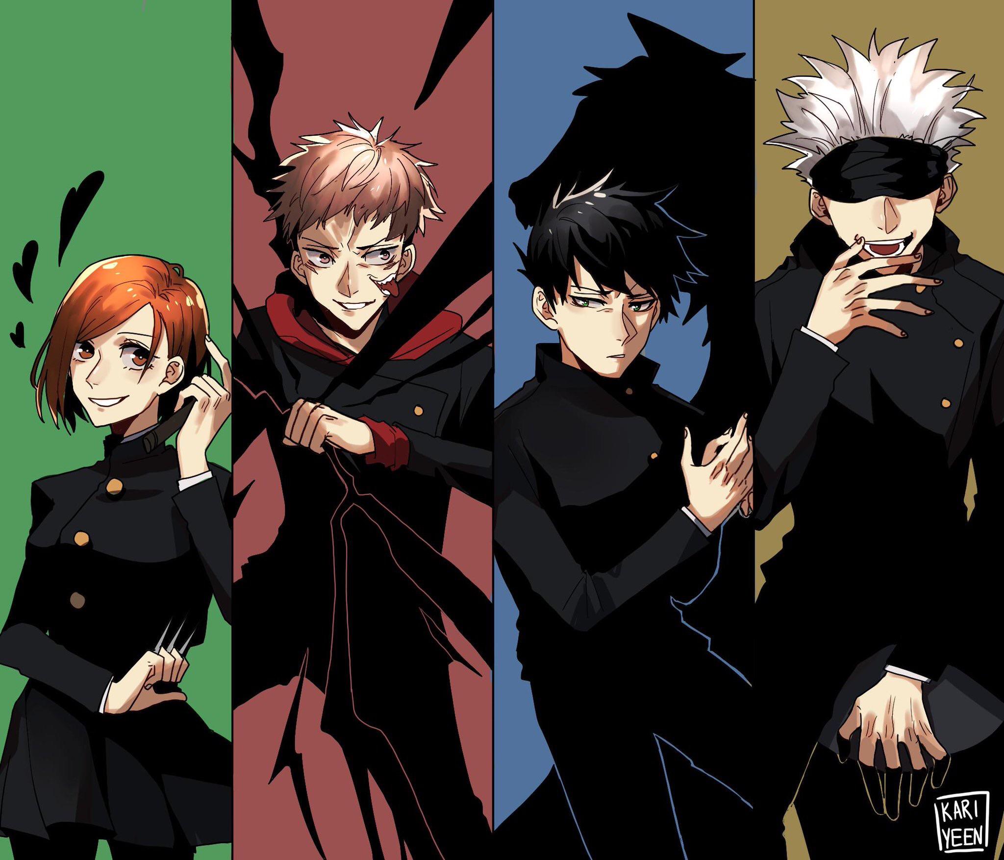 Anime Wallpaper Jujutsu Kaisen Characters Background