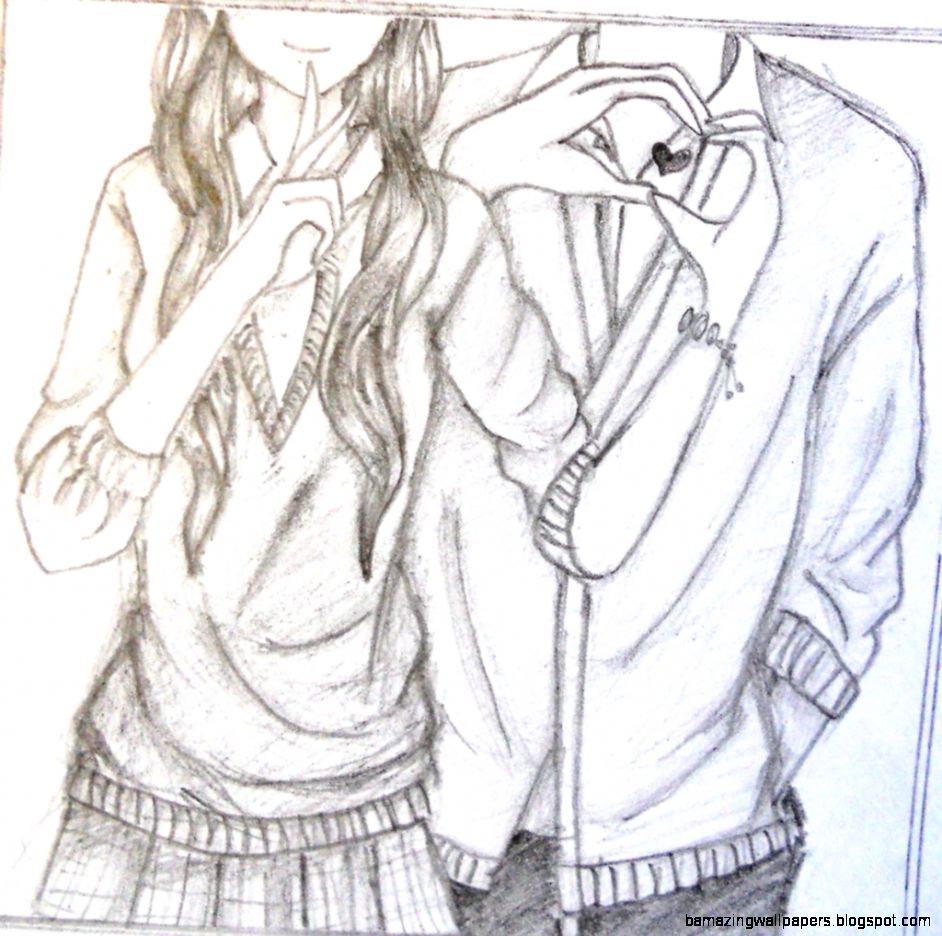 Anime Wallpaper Drawing Couple