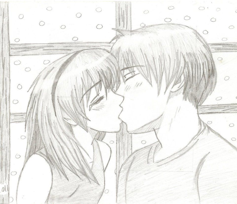 Kiss Sketch Image