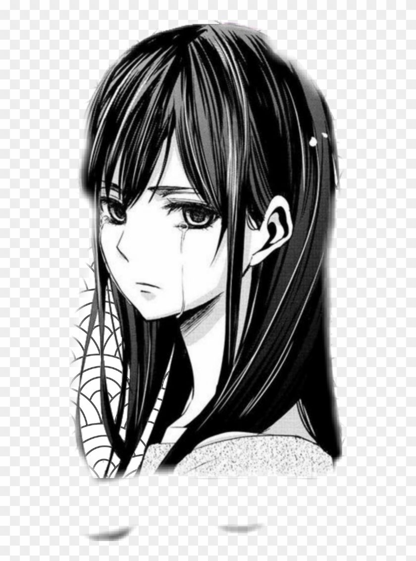 Download Free png tears #tränen #anime #girl #sad #gacha #black