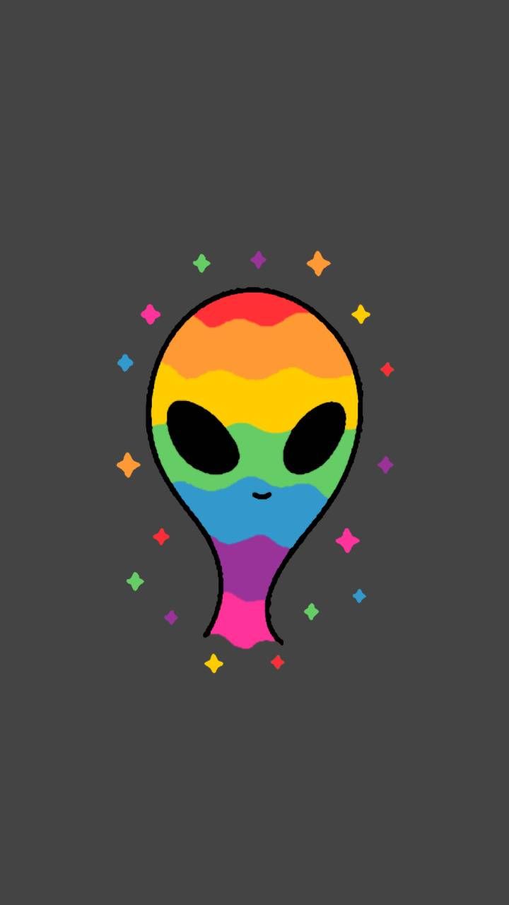 Alien Rainbow LGBT wallpaper