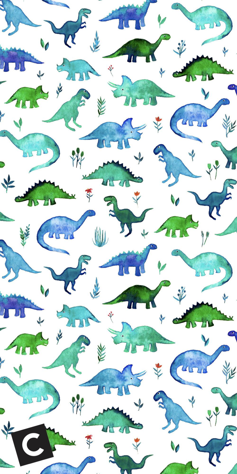 Aesthetic Dinosaur Desktop Wallpaper