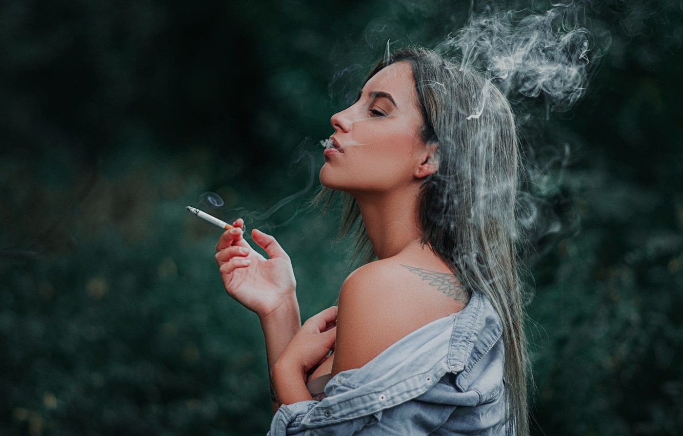 Cigarette coming back from hairdresser smoking free porn image