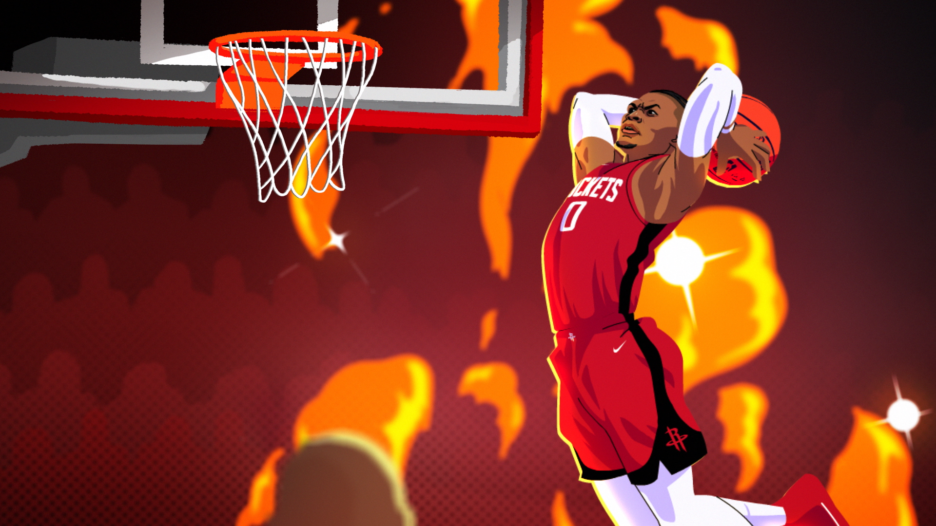Basketball Player Animation Basketball Cartoon Player Dunking Ball