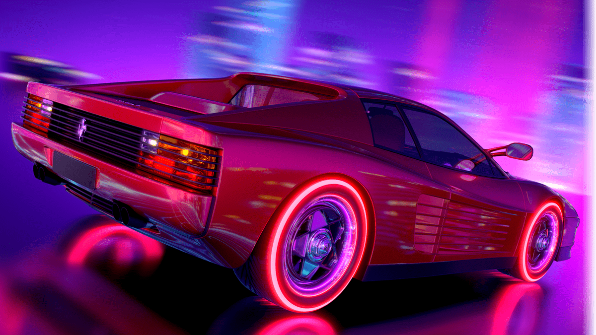 S Car Retro Synthwave Wallpapers Wallpaper Cave