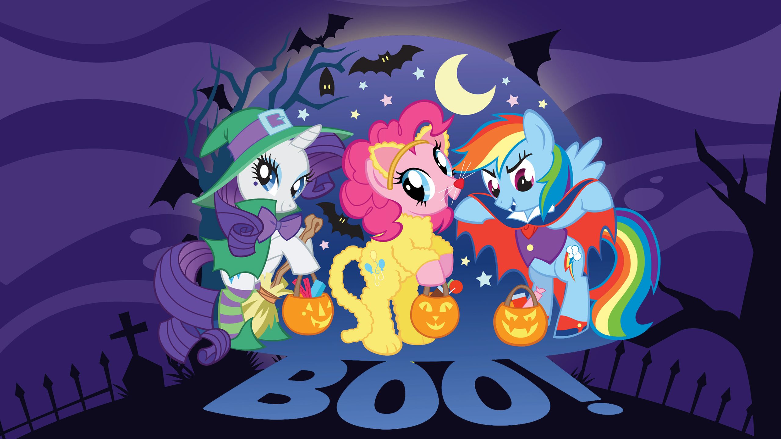 My Little Pony HD Halloween wallpaper collection can use them as Halloween cards