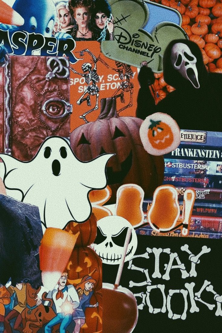 Halloween Aesthetic Collage Wallpapers Wallpaper Cave