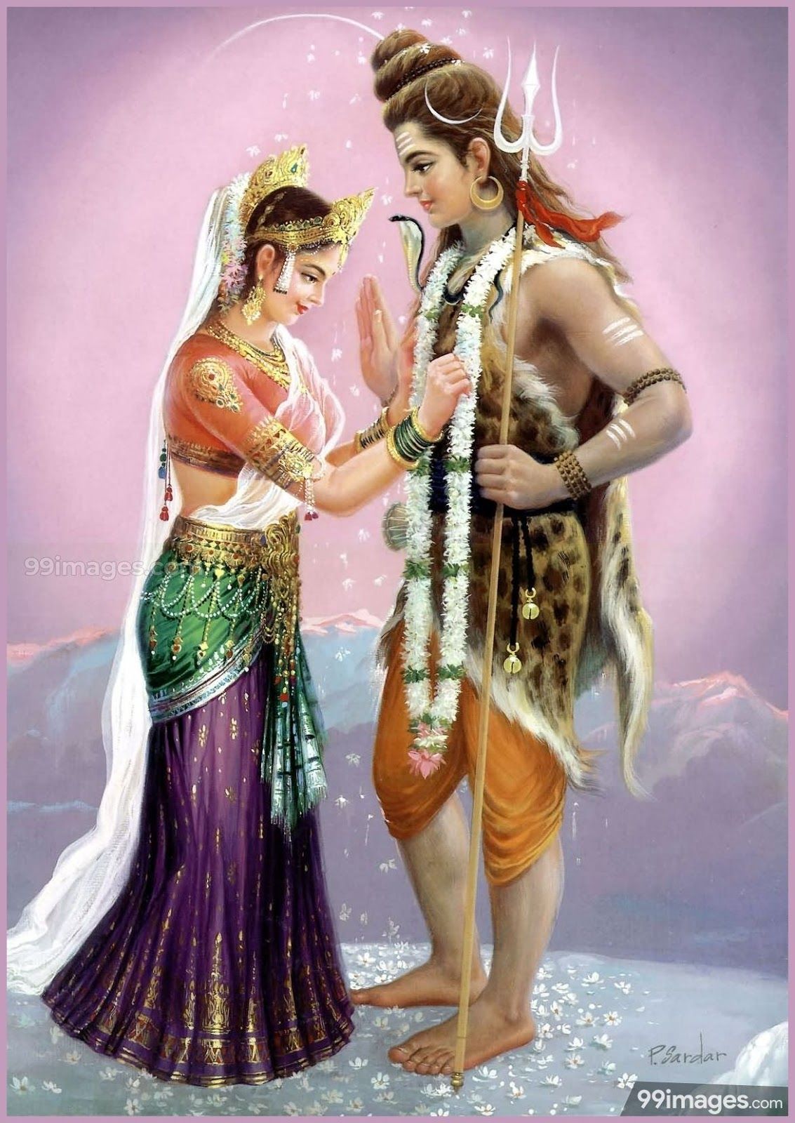 Shiva Parvati HD Image (2021) Love Marriage Pics Free Download. Happy New Year 2021