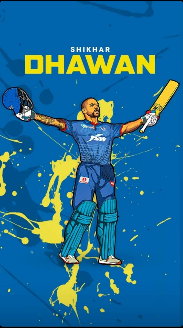 Shikhar Dhawan Delhi Capitals Wallpapers Wallpaper Cave