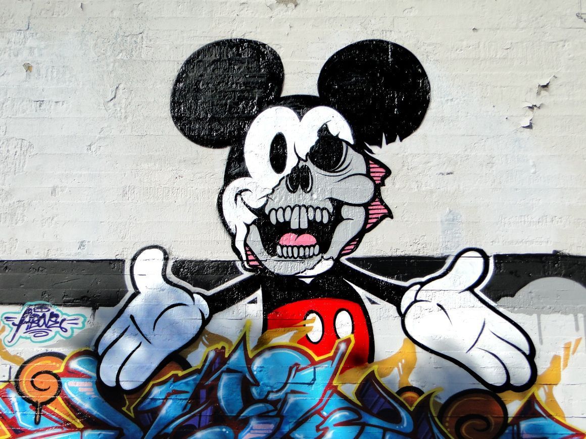 Mickey mouse rapping image