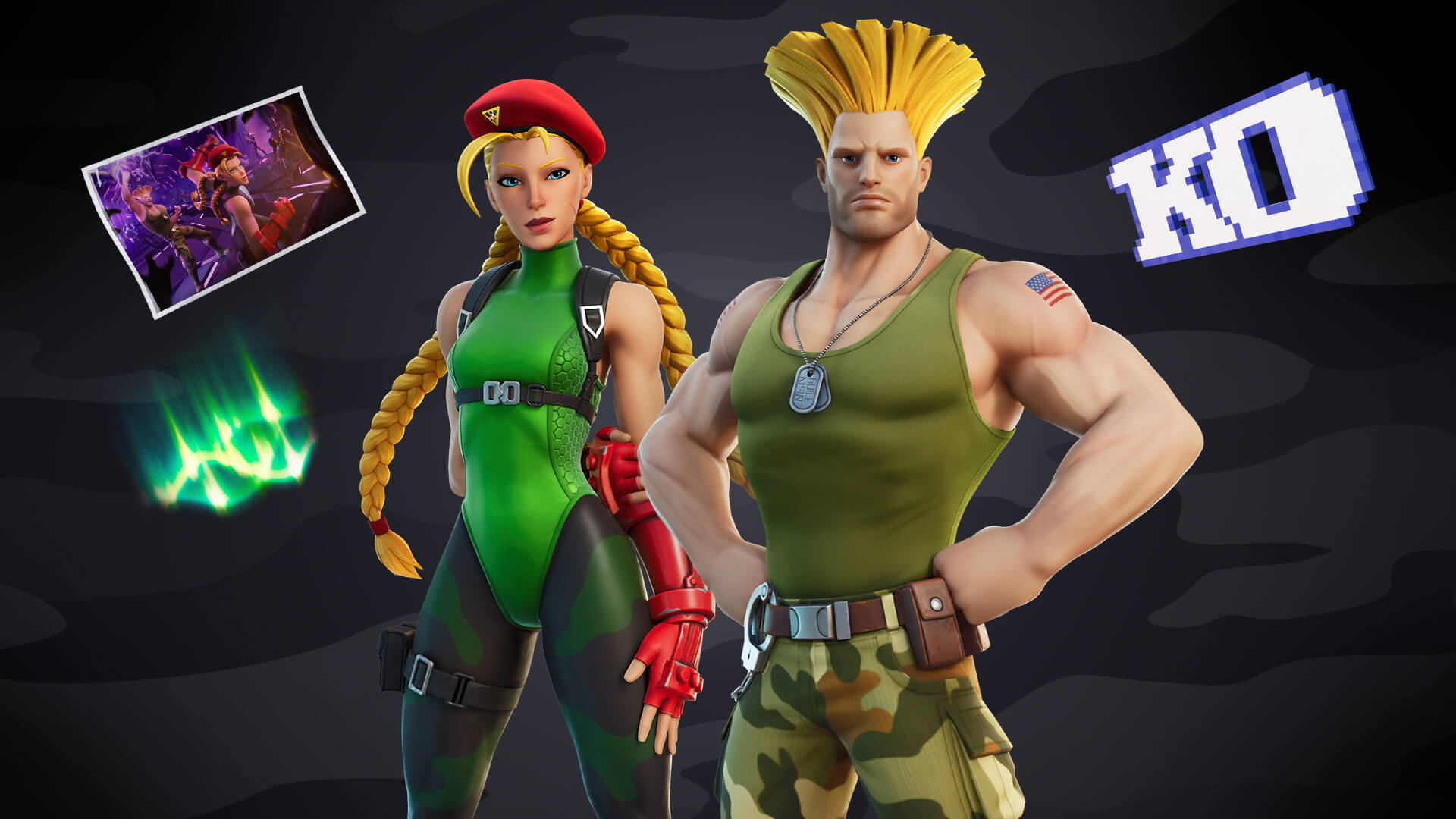 Round 2: Street Fighter's Cammy and Guile Soldier On in Fortnite