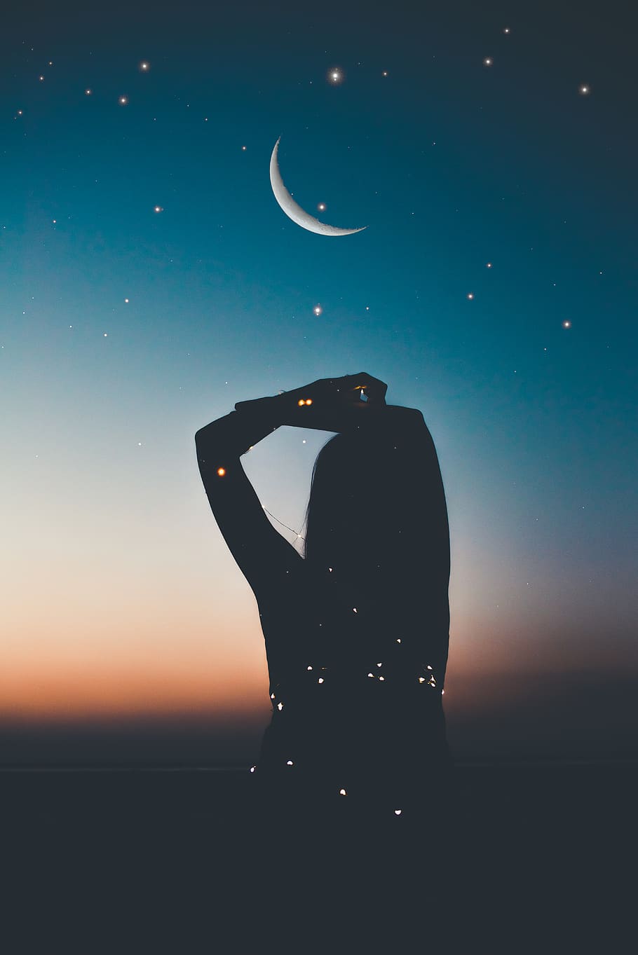 Best Night Sky Women Wallpapers Wallpaper Cave