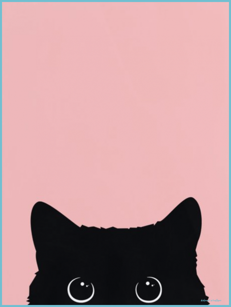 Black Cat Cat Phone Wallpaper, Black Cat Drawing, Cat Posters Cat Wallpaper