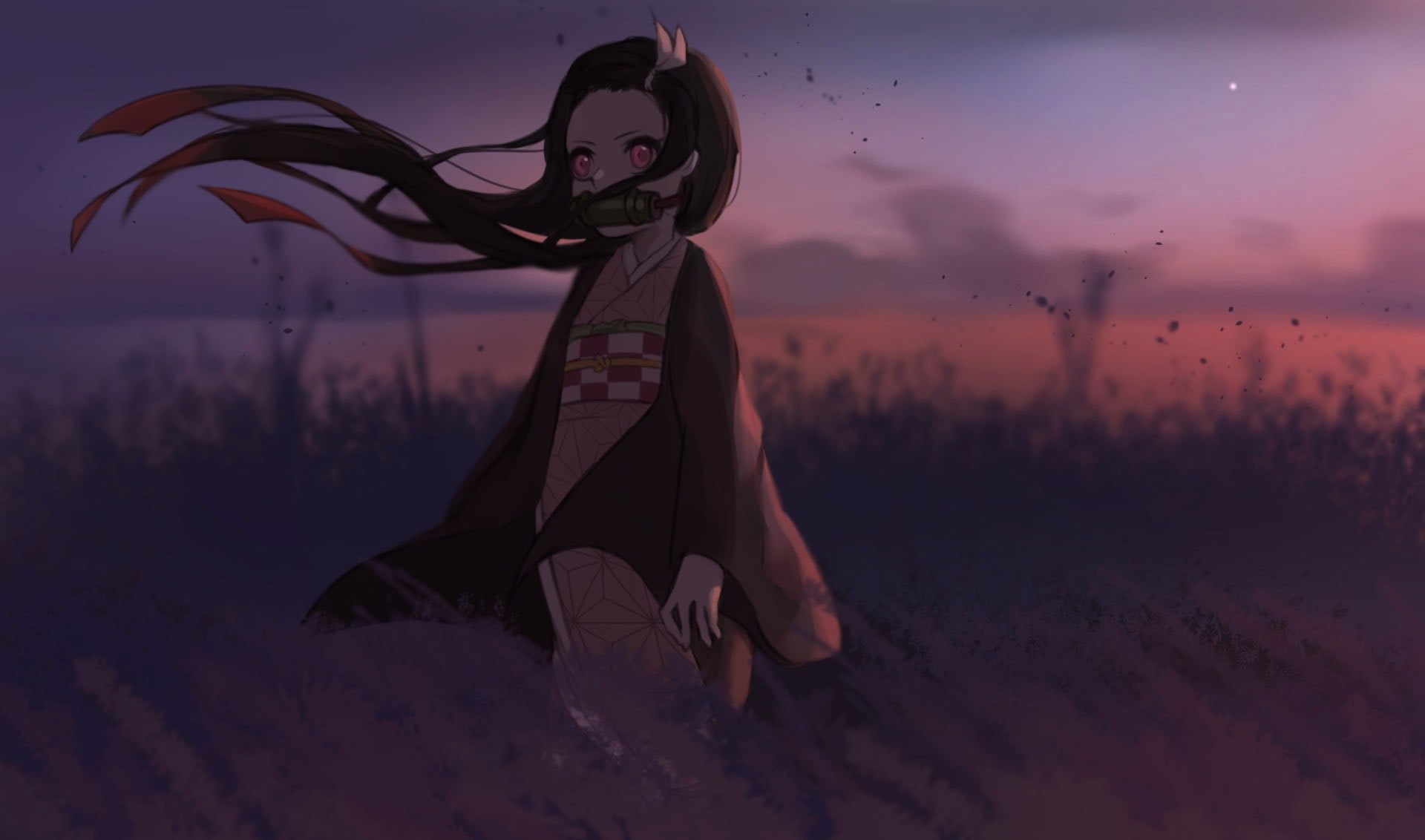 Aesthetic Nezuko Desktop Wallpapers Wallpaper Cave