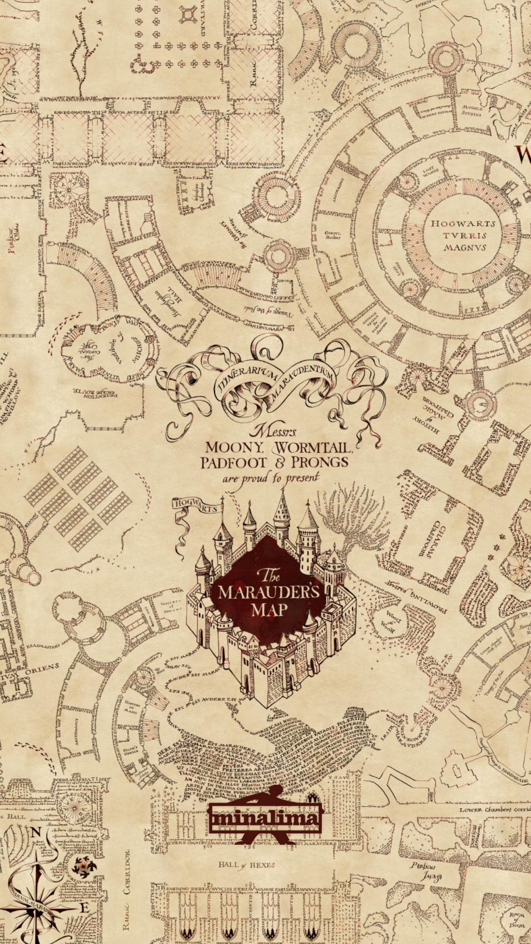 The Marauder S Map Wallpapers Wallpaper Cave