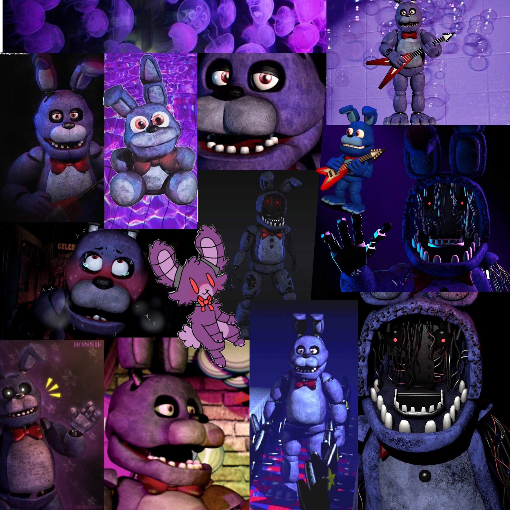 Fnaf Withered Bonnie Wallpapers Wallpaper Cave