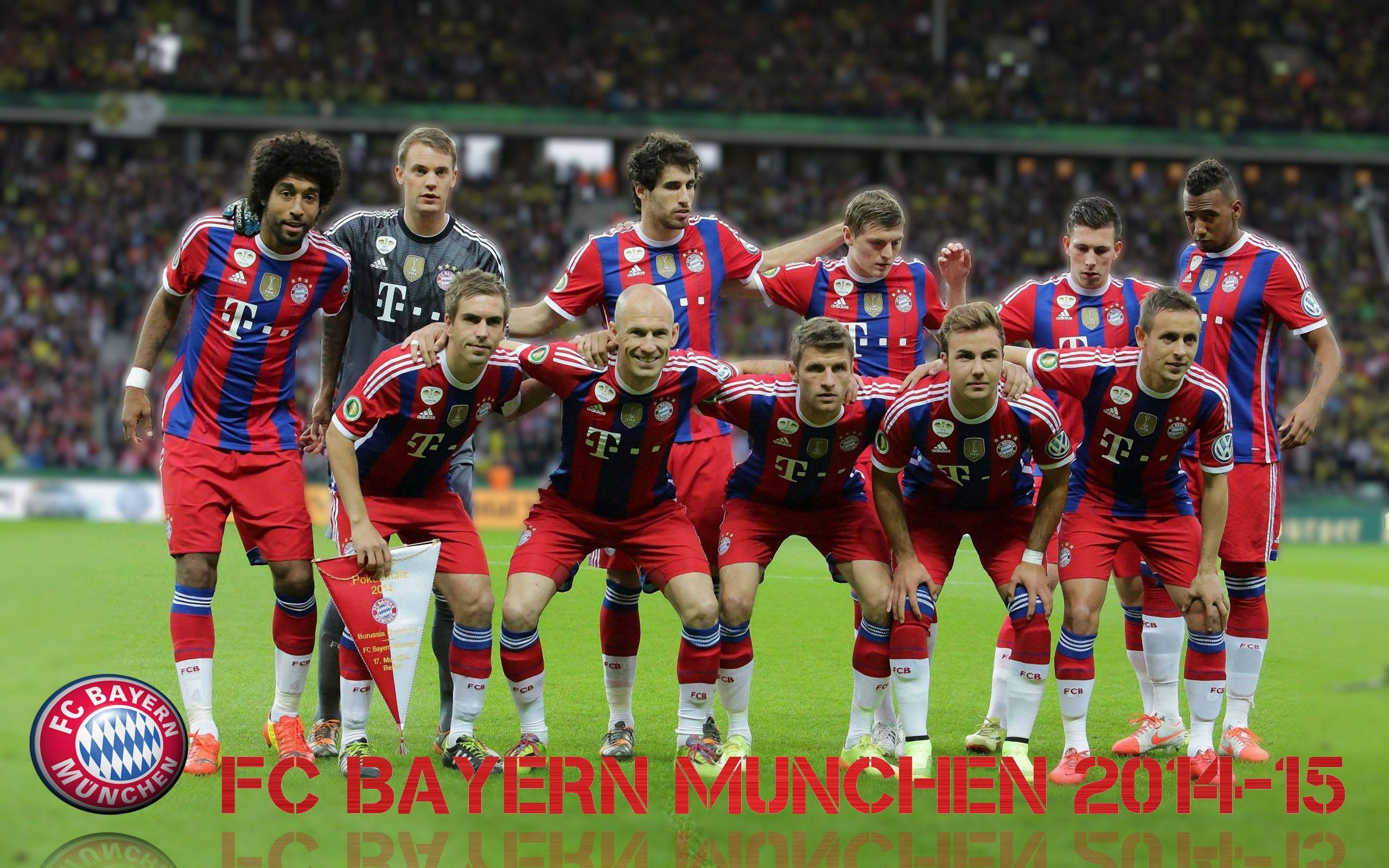 FC Bayern Munich football team 2014 2015 wallpaper background