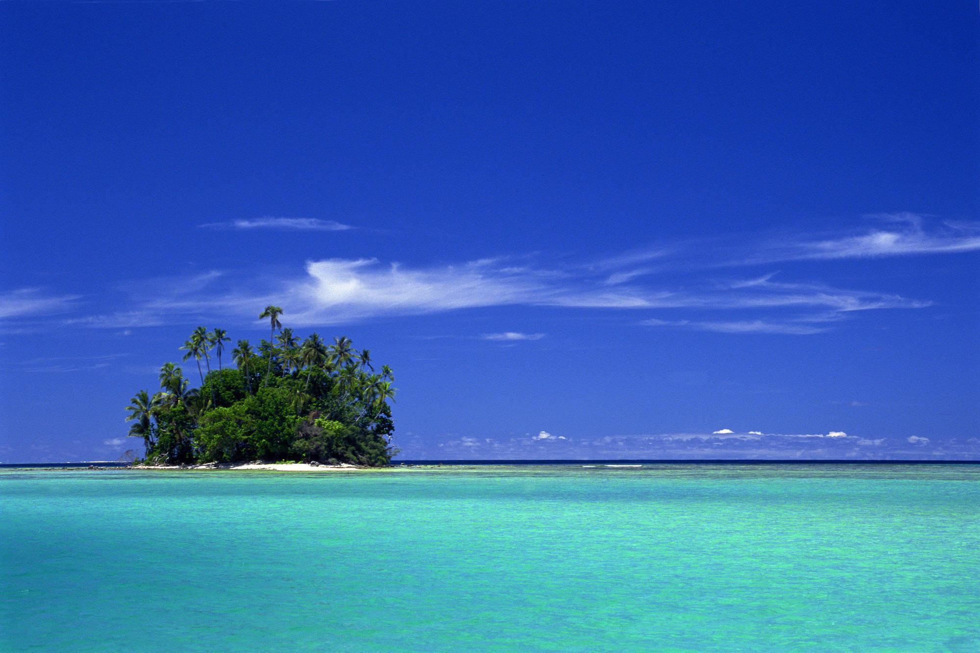Coral island Solomon Islands free desktop background