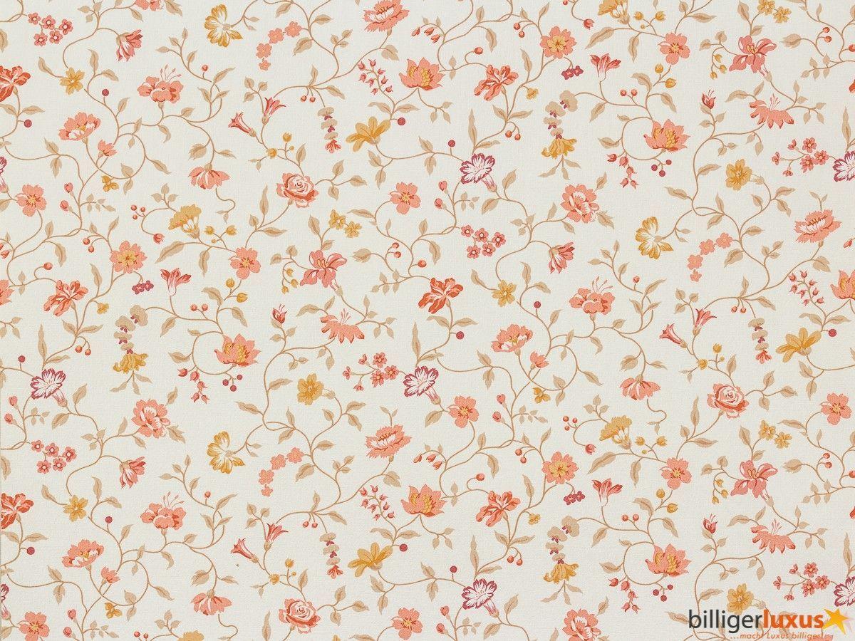 Rasch Textil VINTAGE DIARY wallpaper 255200 flowers vine white
