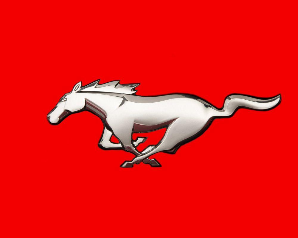 Wallpaper For > Mustang Pony Logo Wallpaper