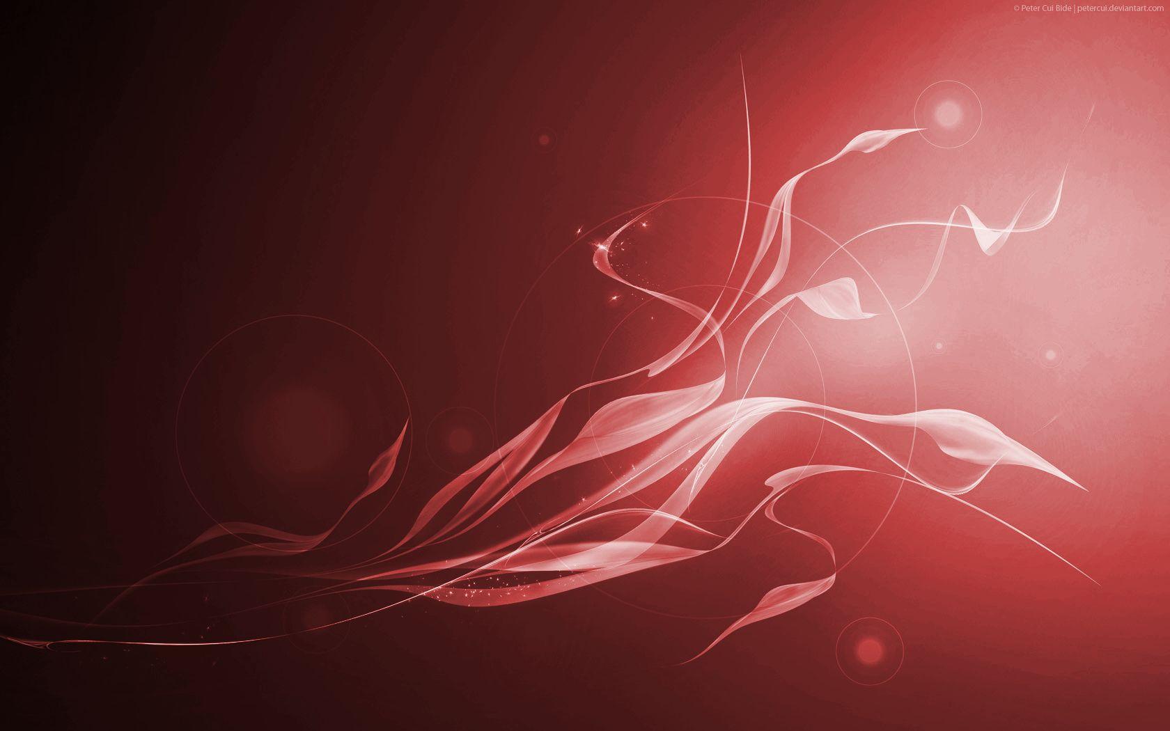 Wallpaper For > Red Flower Abstract Wallpaper