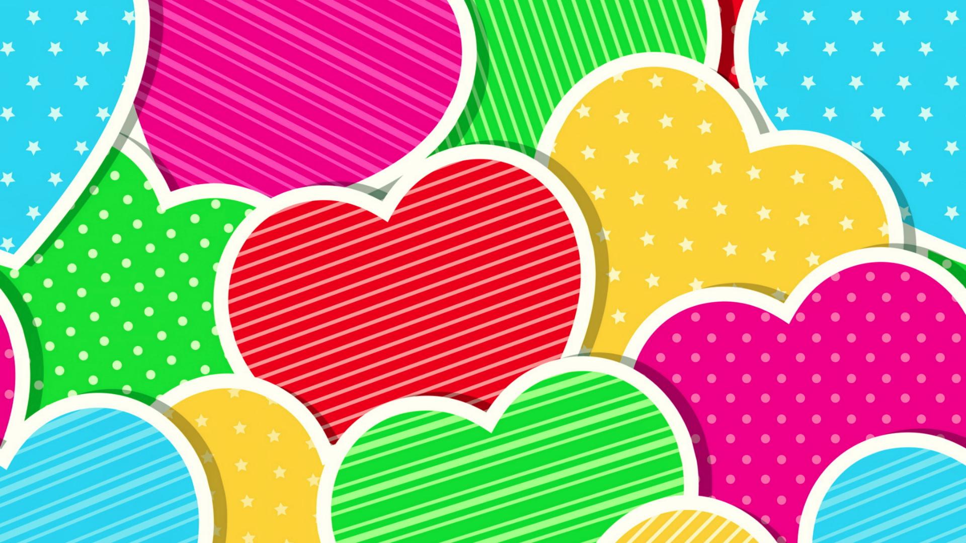 Colorful Hearts Wallpapers - Wallpaper Cave