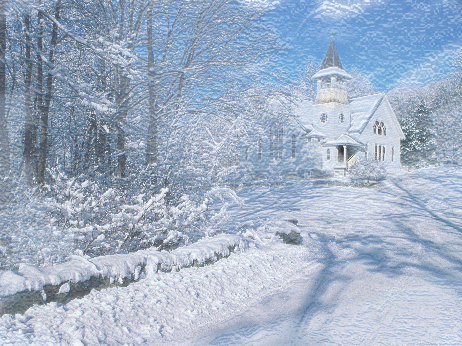 Free Wallpaper Winter Scenes Wallsavedcom 1600x1200PX Free